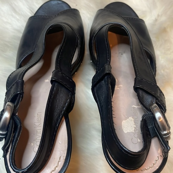 CALVIN KLEIN Valerie Black High Heel Shoes 9 Platform Spring Summer Woman’s - Picture 12 of 12